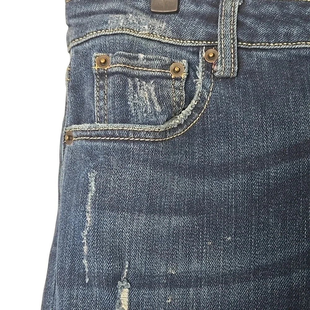 Etienne Marcel Destroyed Denim Button Fly Women's Jeans‎ Size 27
